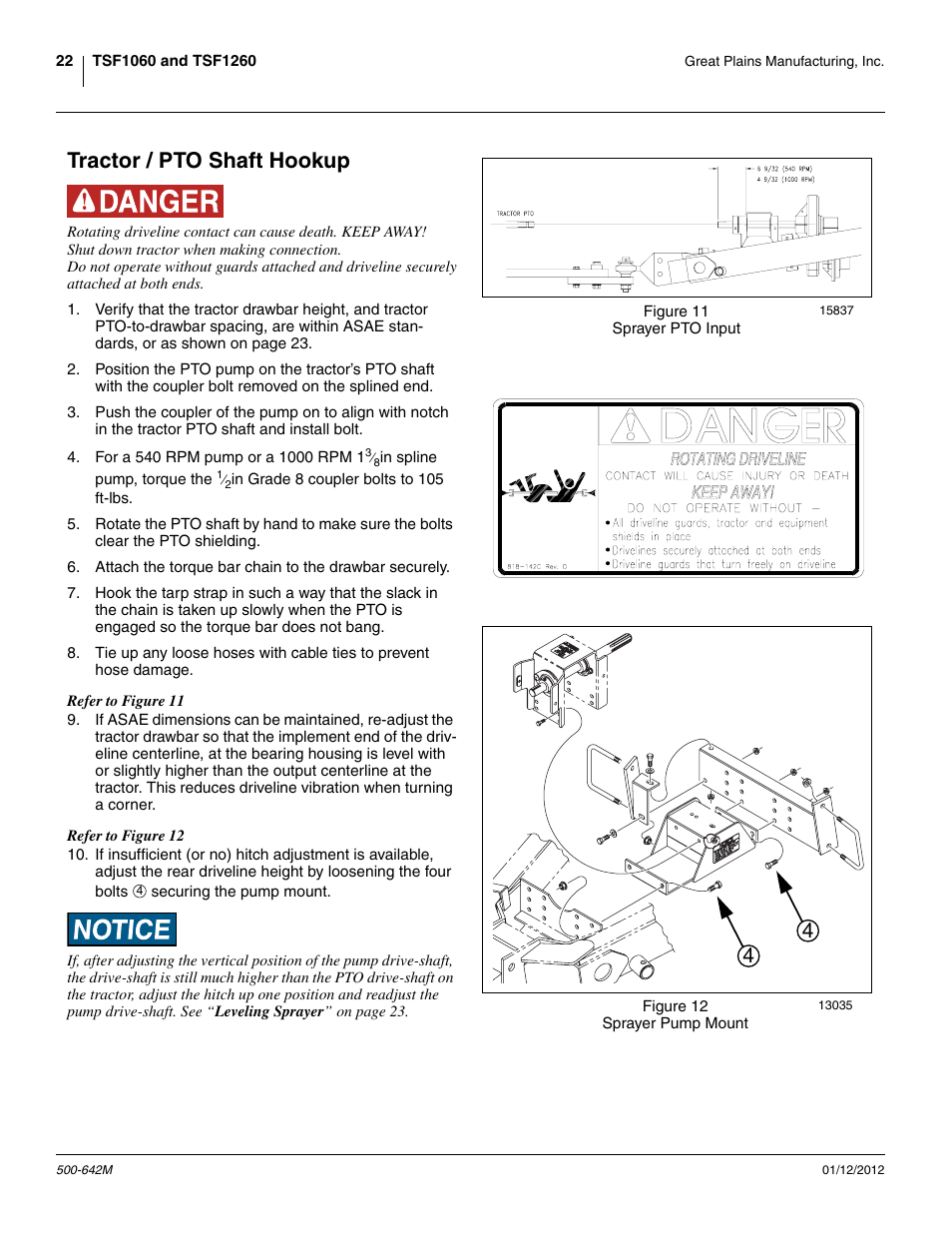 Tractor / pto shaft hookup | Great Plains TSF1260 Operator Manual User Manual | Page 26 / 94