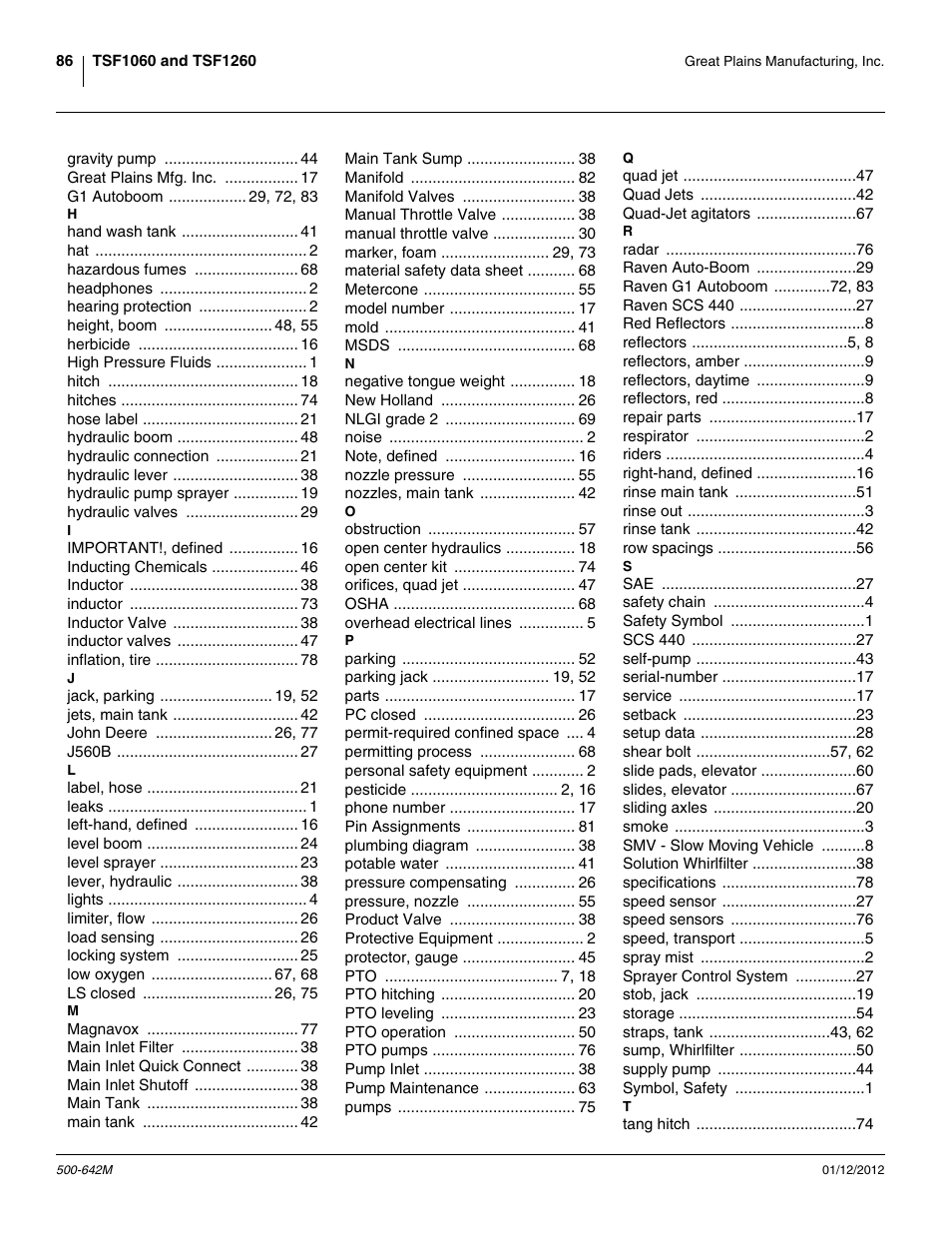 Great Plains TSF1260 Operator Manual User Manual | Page 90 / 94