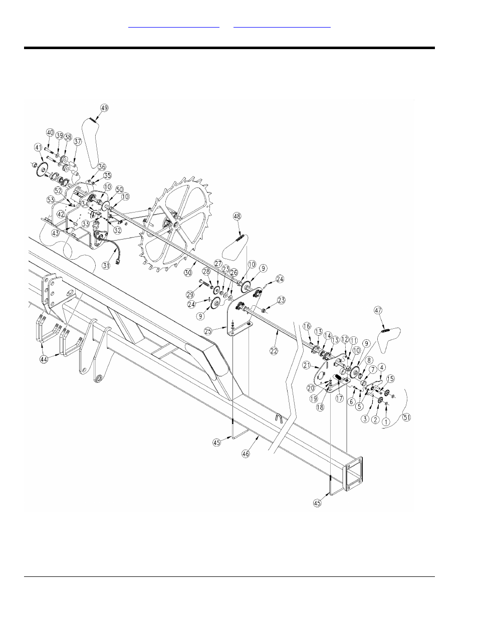Contact drive 8 row wide (yp3p825a s/n b1008r+) | Great Plains YP825A3P Parts Manual User Manual | Page 36 / 144