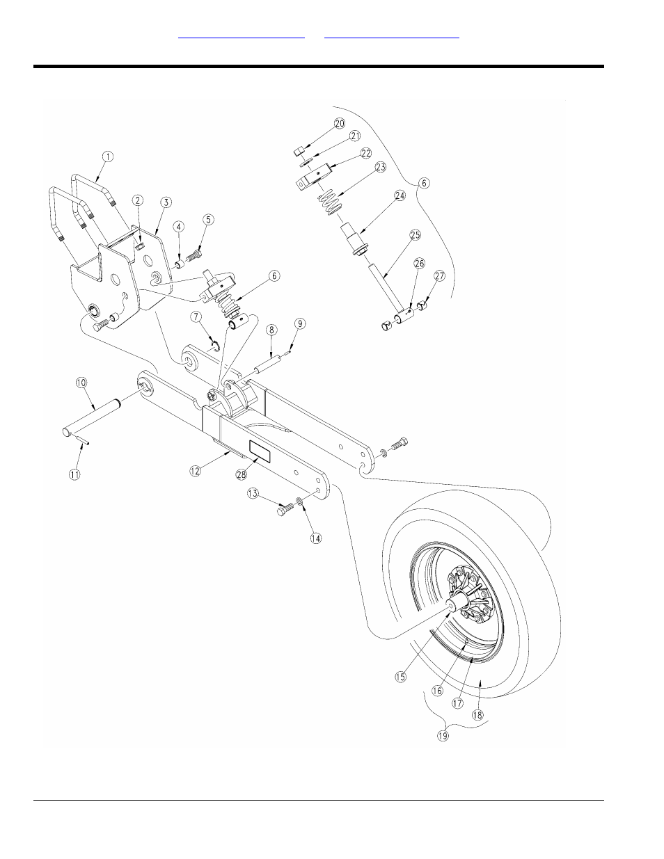Transport, Gauge wheel, Table of contents part number index gauge wheel | Great Plains YP825A3P Parts Manual User Manual | Page 46 / 144