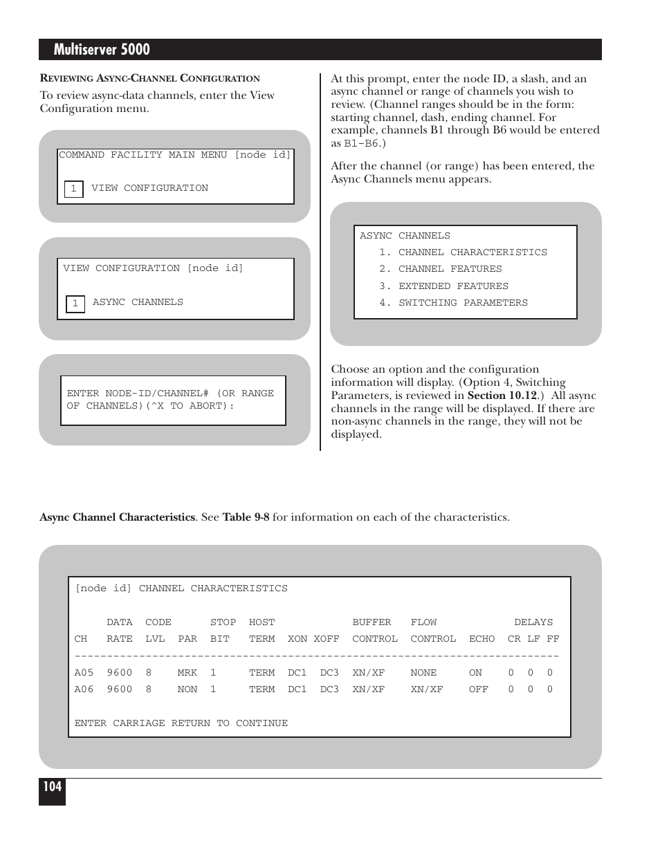 Multiserver 5000 | Black Box 5000 User Manual | Page 106 / 268