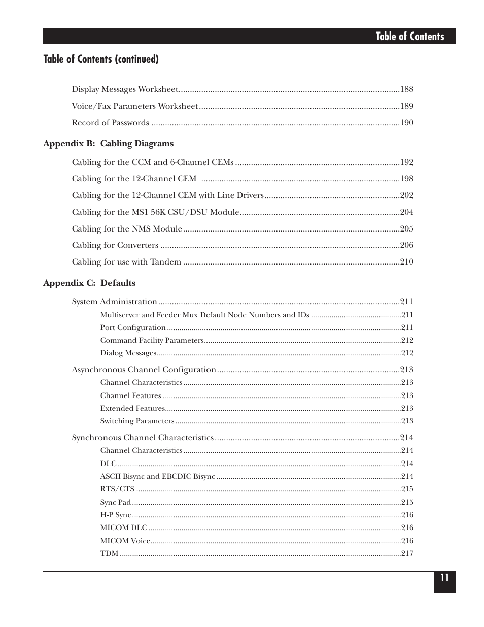 Black Box 5000 User Manual | Page 12 / 268