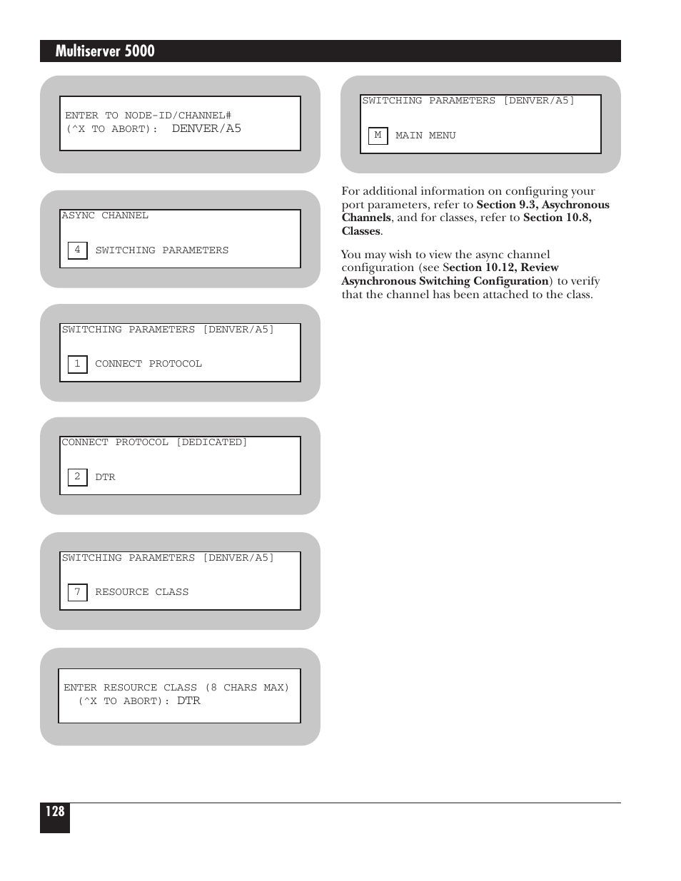 Multiserver 5000 | Black Box 5000 User Manual | Page 130 / 268