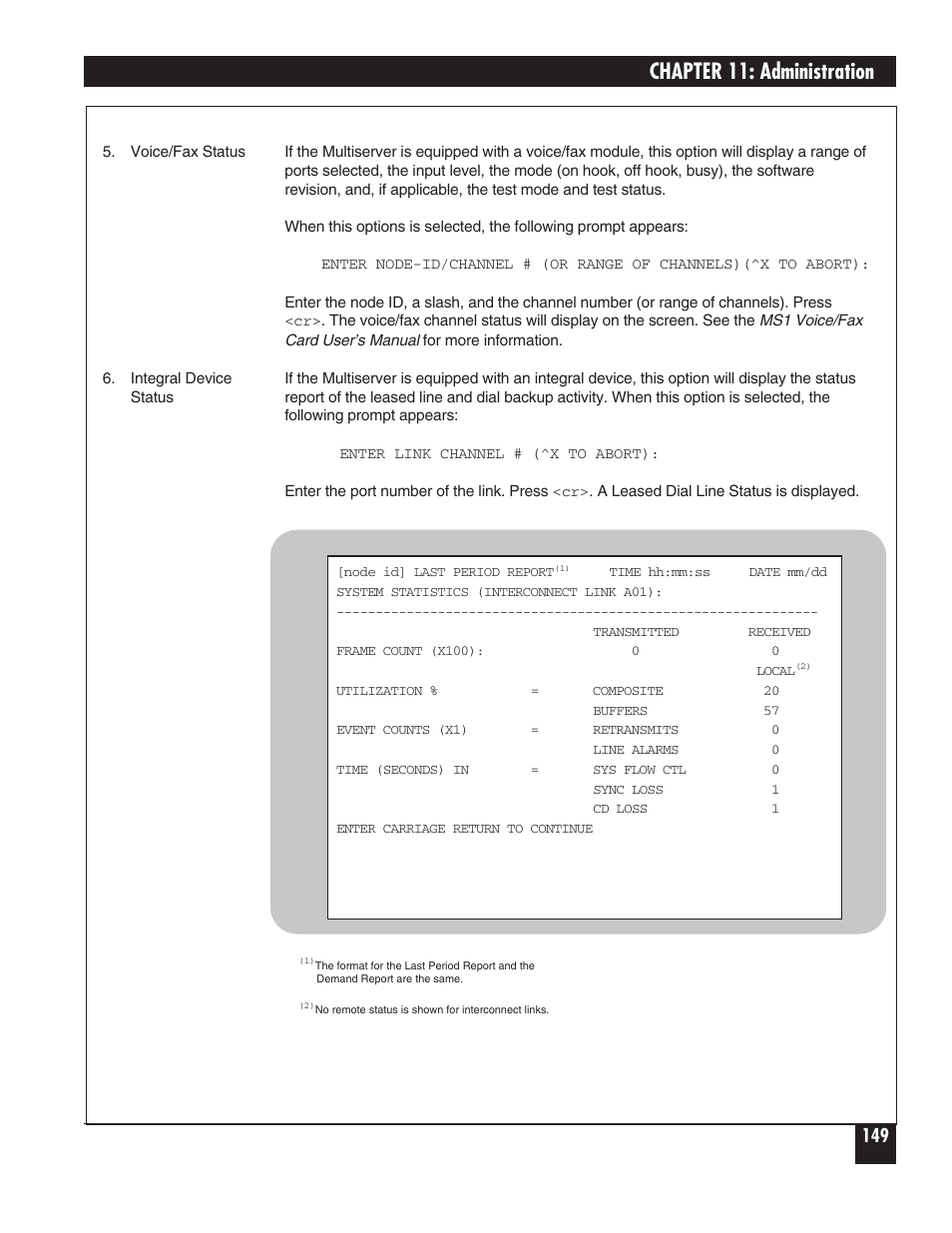 Chapter 11: administration | Black Box 5000 User Manual | Page 151 / 268