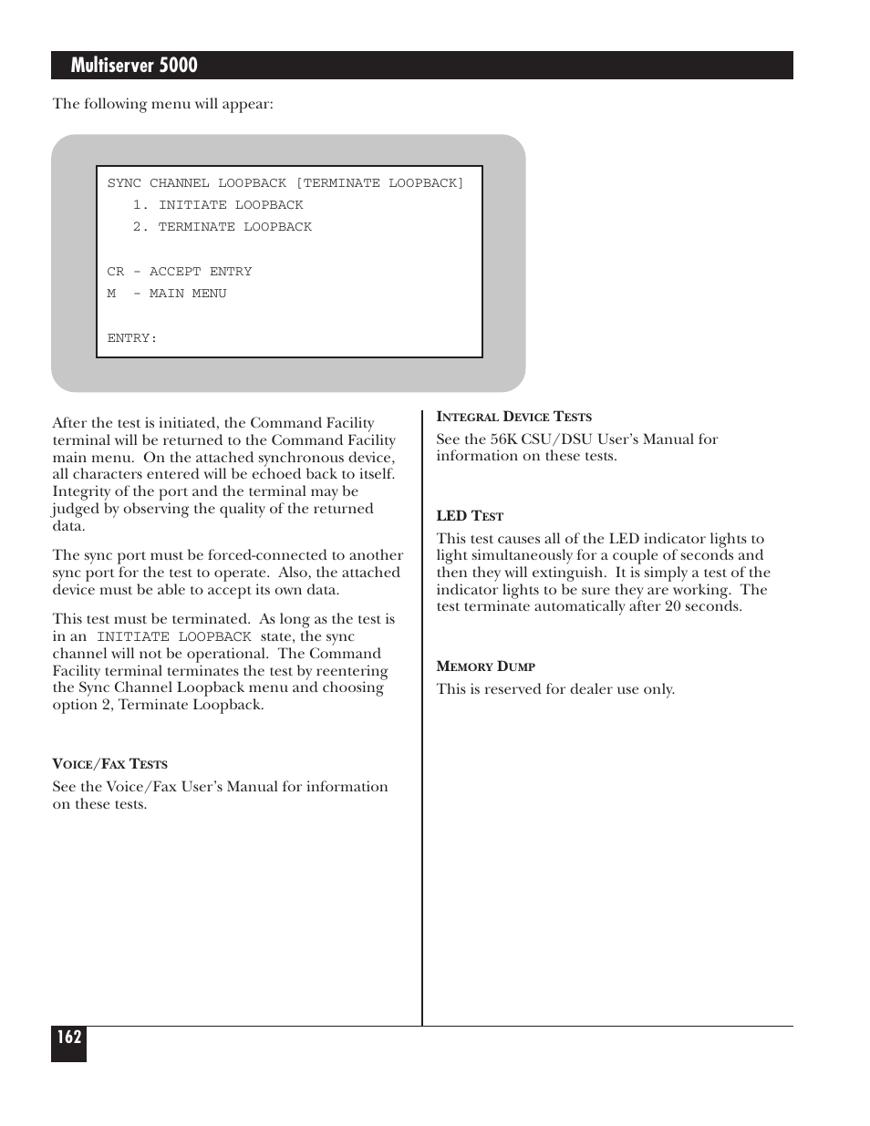 Multiserver 5000 | Black Box 5000 User Manual | Page 164 / 268