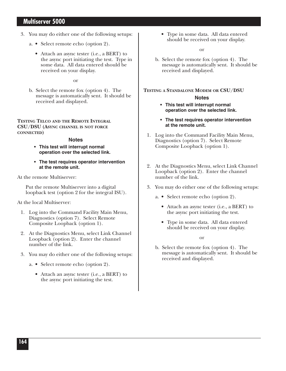 Multiserver 5000 | Black Box 5000 User Manual | Page 166 / 268