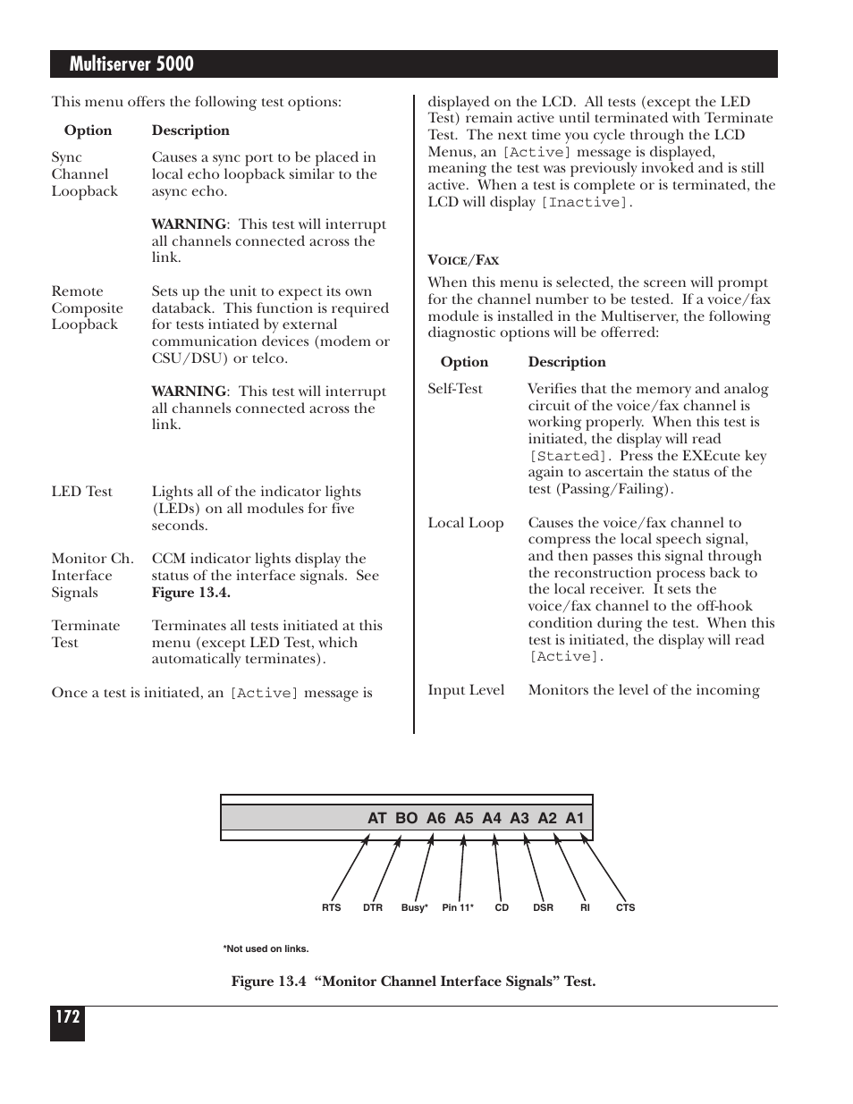 Multiserver 5000 | Black Box 5000 User Manual | Page 174 / 268