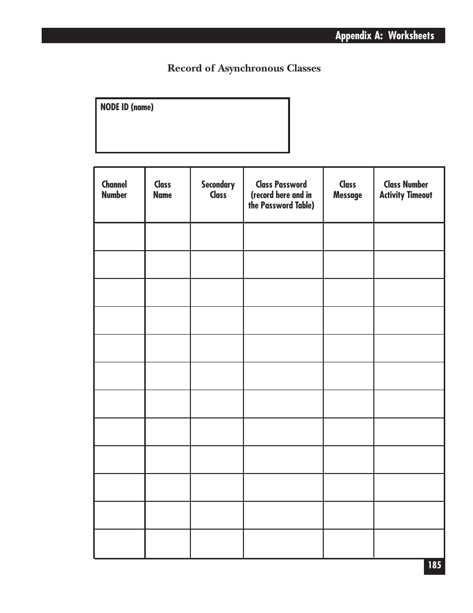 Black Box 5000 User Manual | Page 187 / 268
