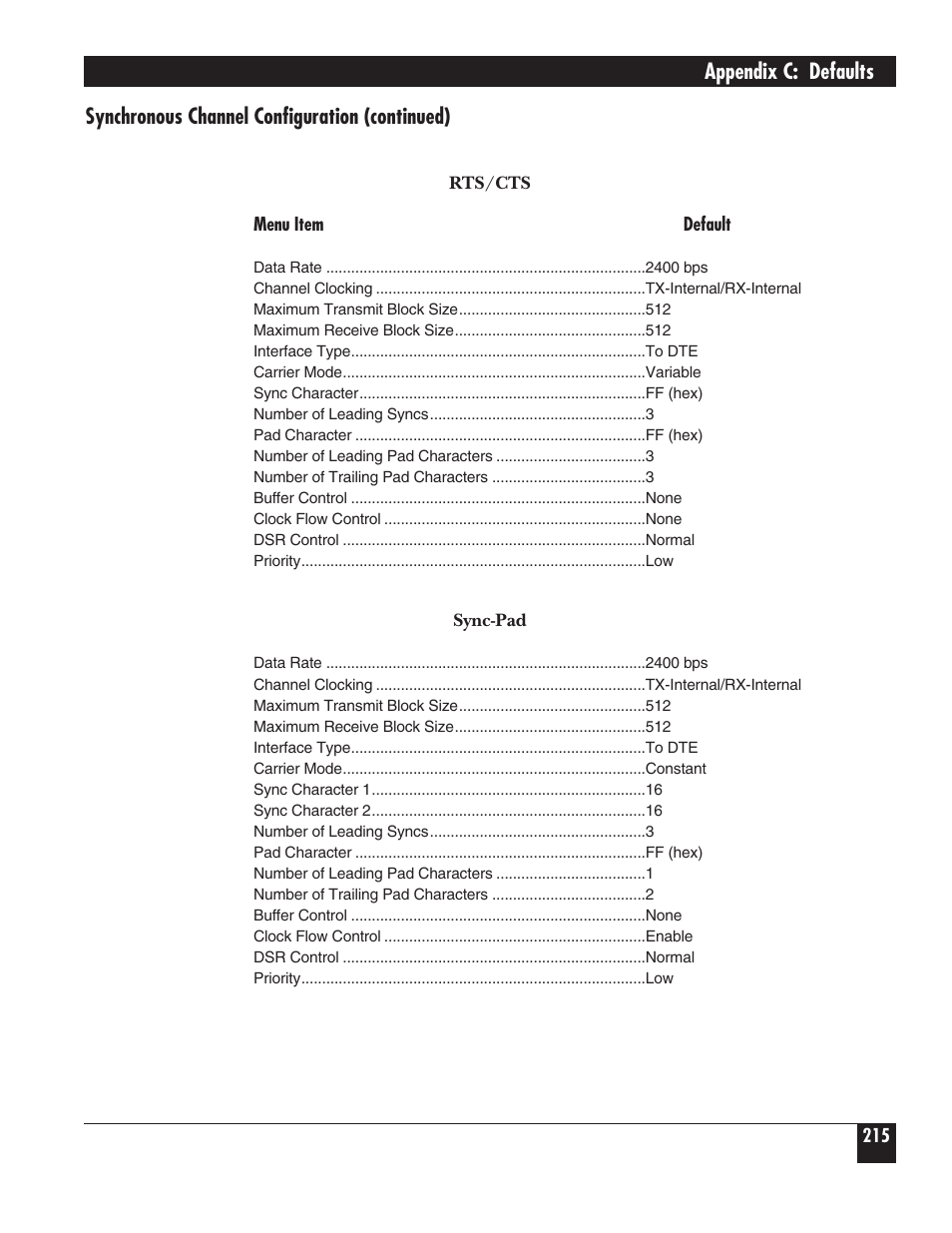 Black Box 5000 User Manual | Page 217 / 268