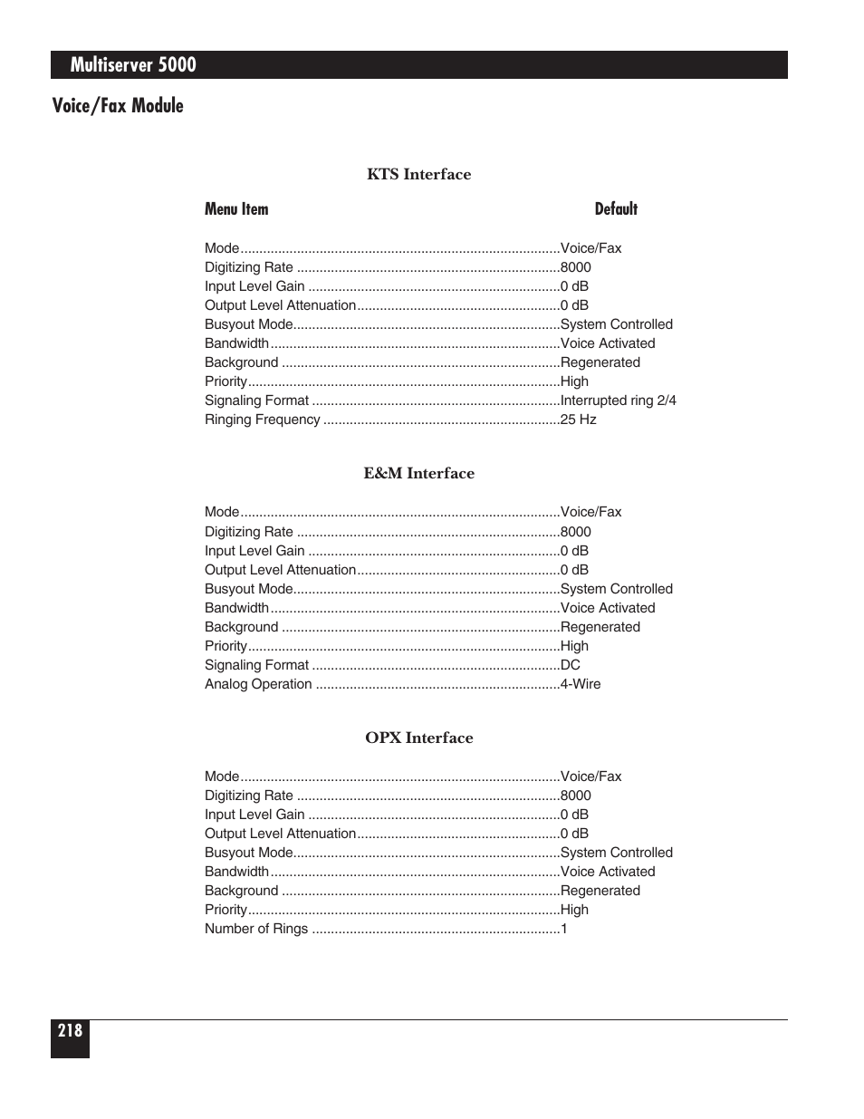 Black Box 5000 User Manual | Page 220 / 268