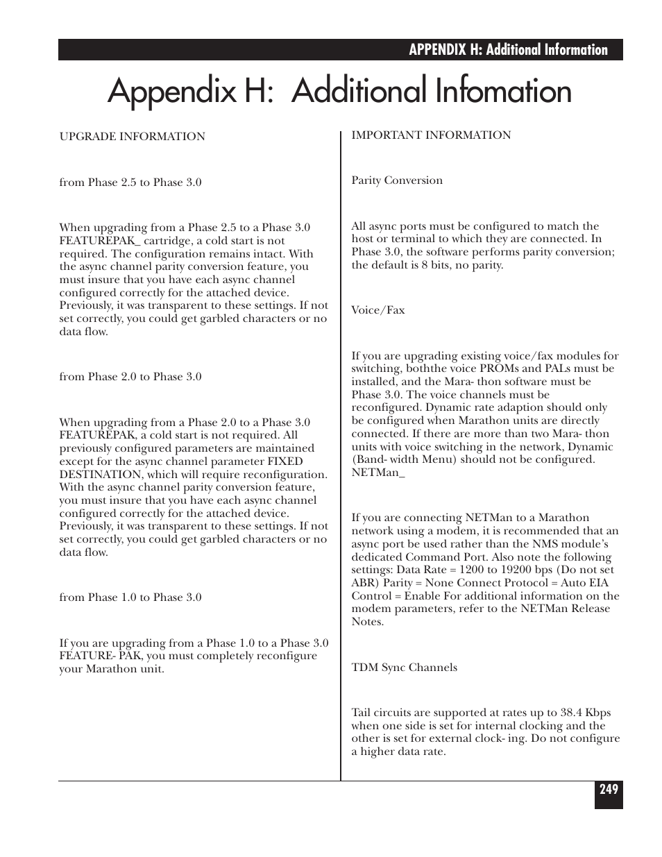 Appendix h: additional infomation | Black Box 5000 User Manual | Page 251 / 268