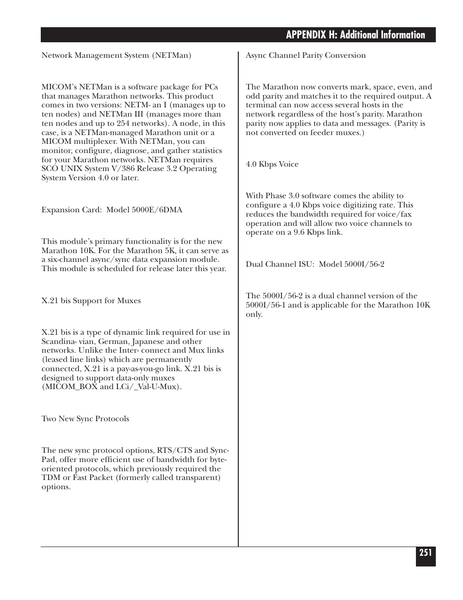 Appendix h: additional information | Black Box 5000 User Manual | Page 253 / 268