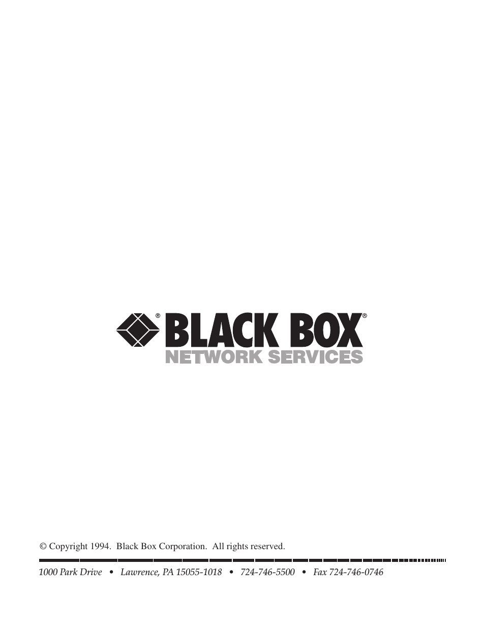 Black Box 5000 User Manual | Page 268 / 268