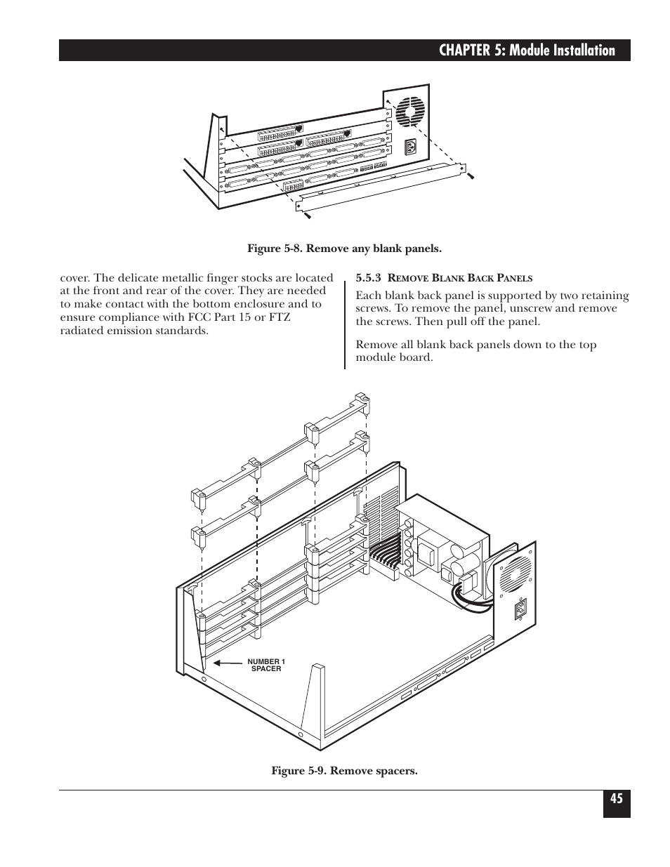 Chapter 5: module installation | Black Box 5000 User Manual | Page 47 / 268