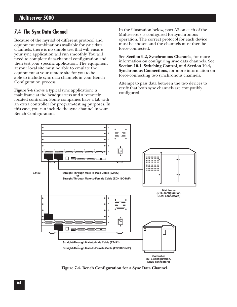 Multiserver 5000, 4 the sync data channel | Black Box 5000 User Manual | Page 66 / 268