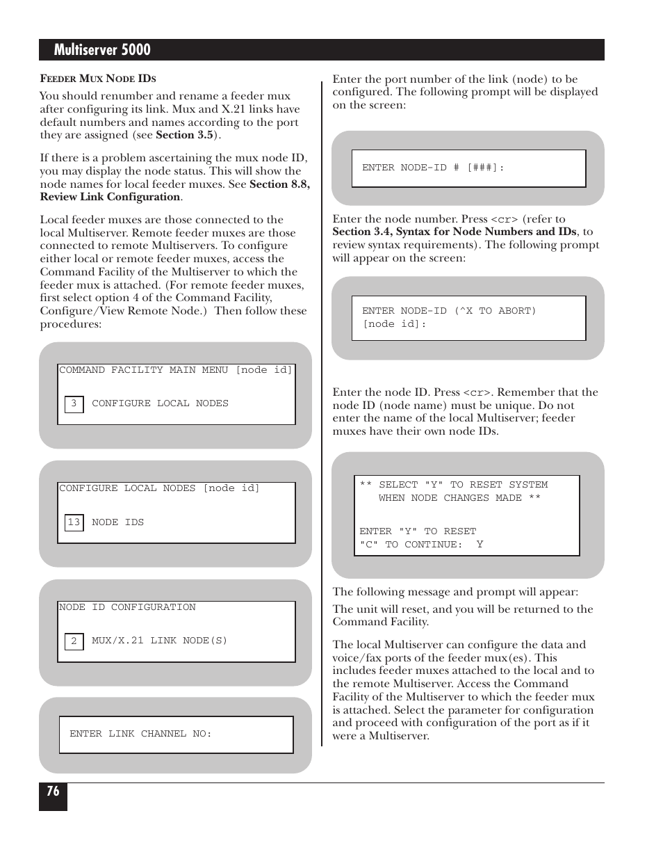 Multiserver 5000 | Black Box 5000 User Manual | Page 78 / 268