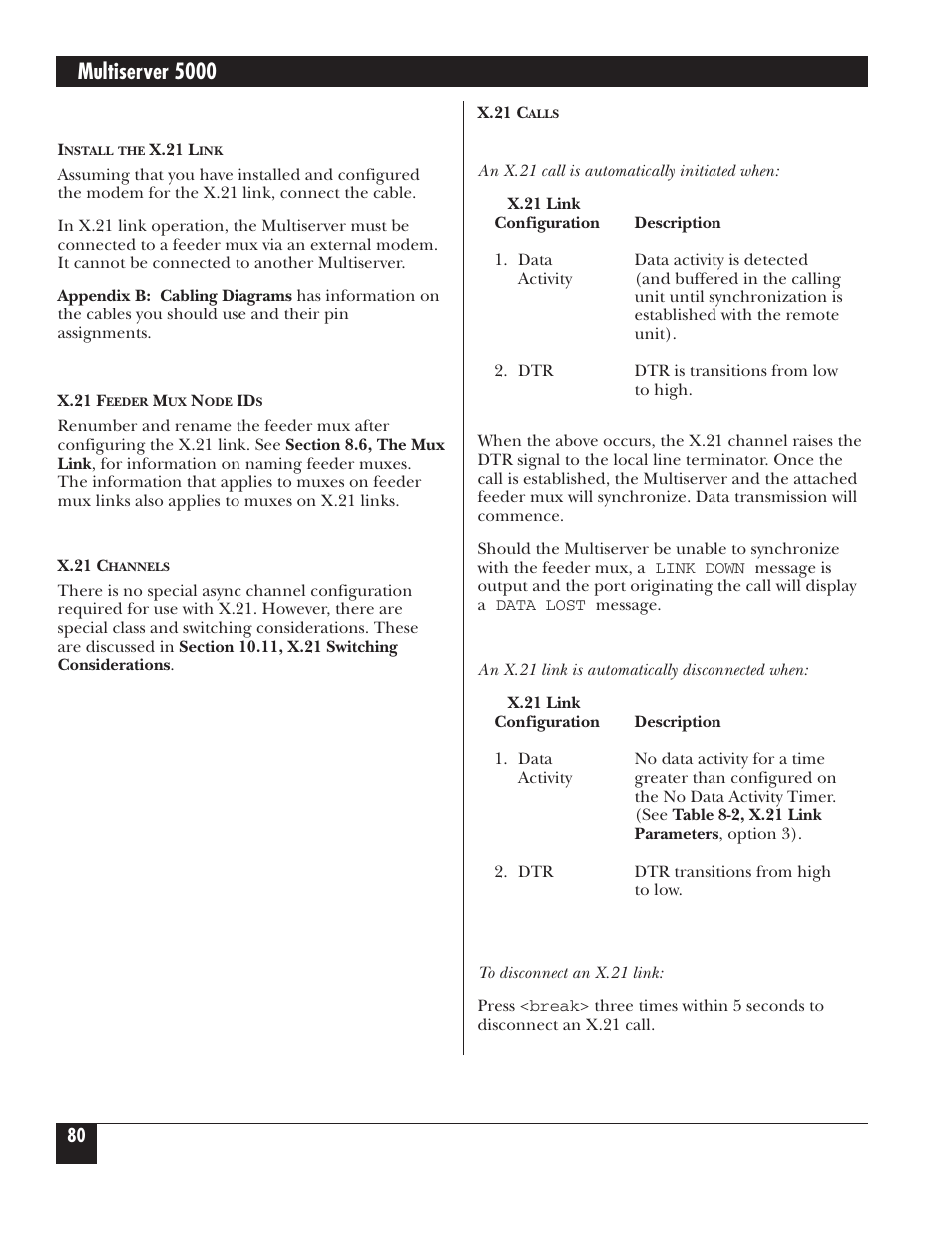 Multiserver 5000 | Black Box 5000 User Manual | Page 82 / 268