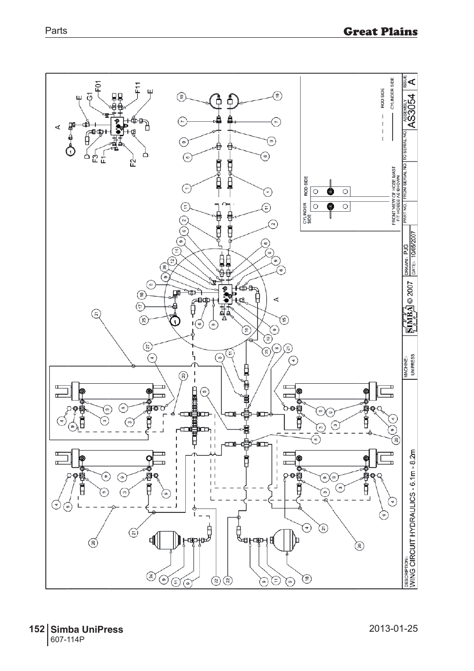 Great Plains Simba UniPress Parts Manual User Manual | Page 152 / 166