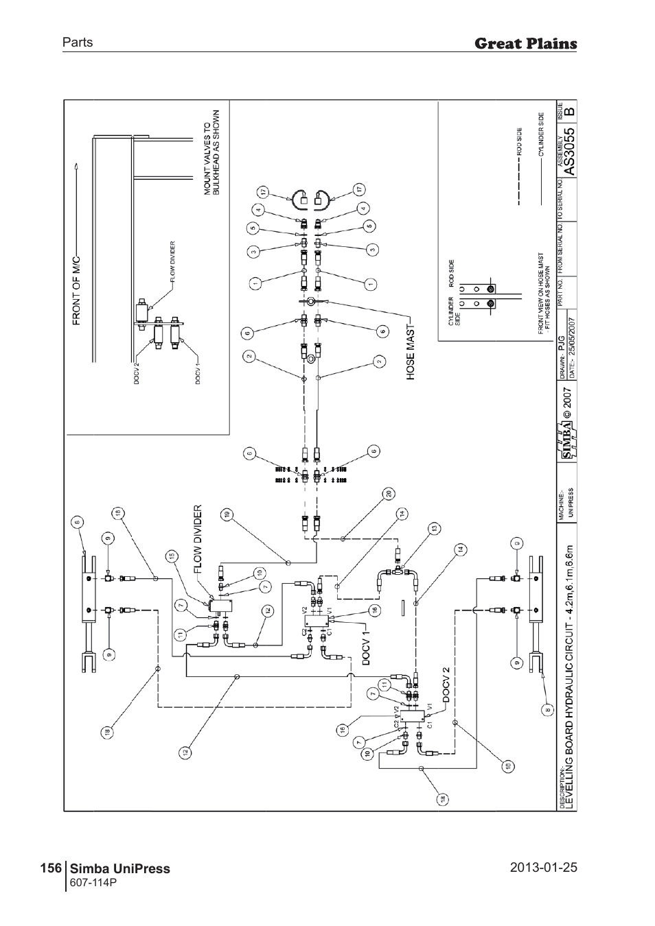 Great Plains Simba UniPress Parts Manual User Manual | Page 156 / 166