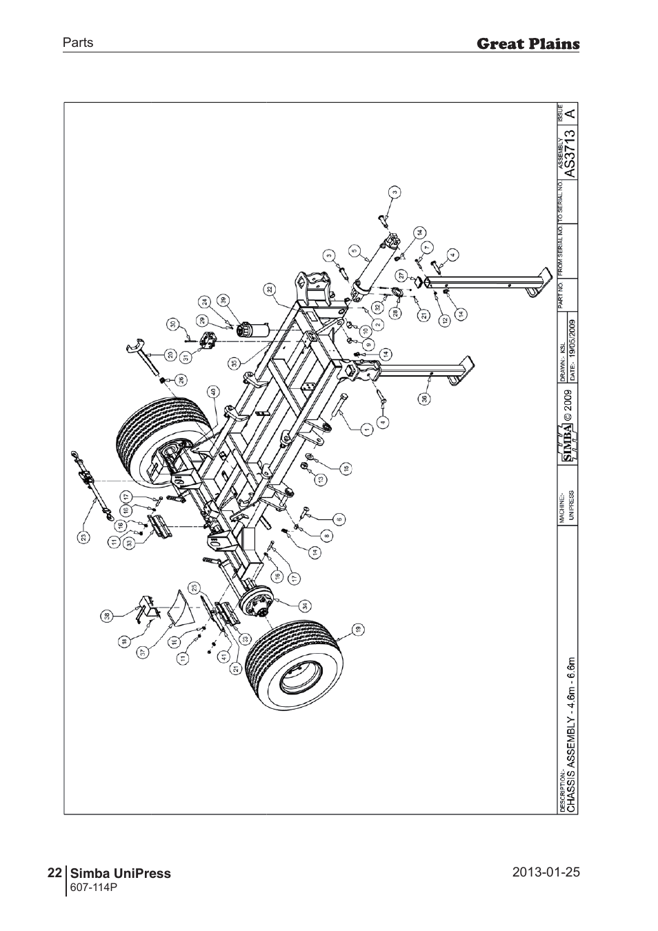 Great Plains Simba UniPress Parts Manual User Manual | Page 22 / 166