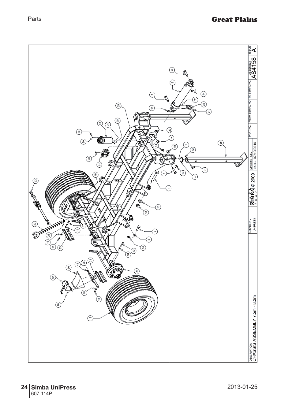 Great Plains Simba UniPress Parts Manual User Manual | Page 24 / 166
