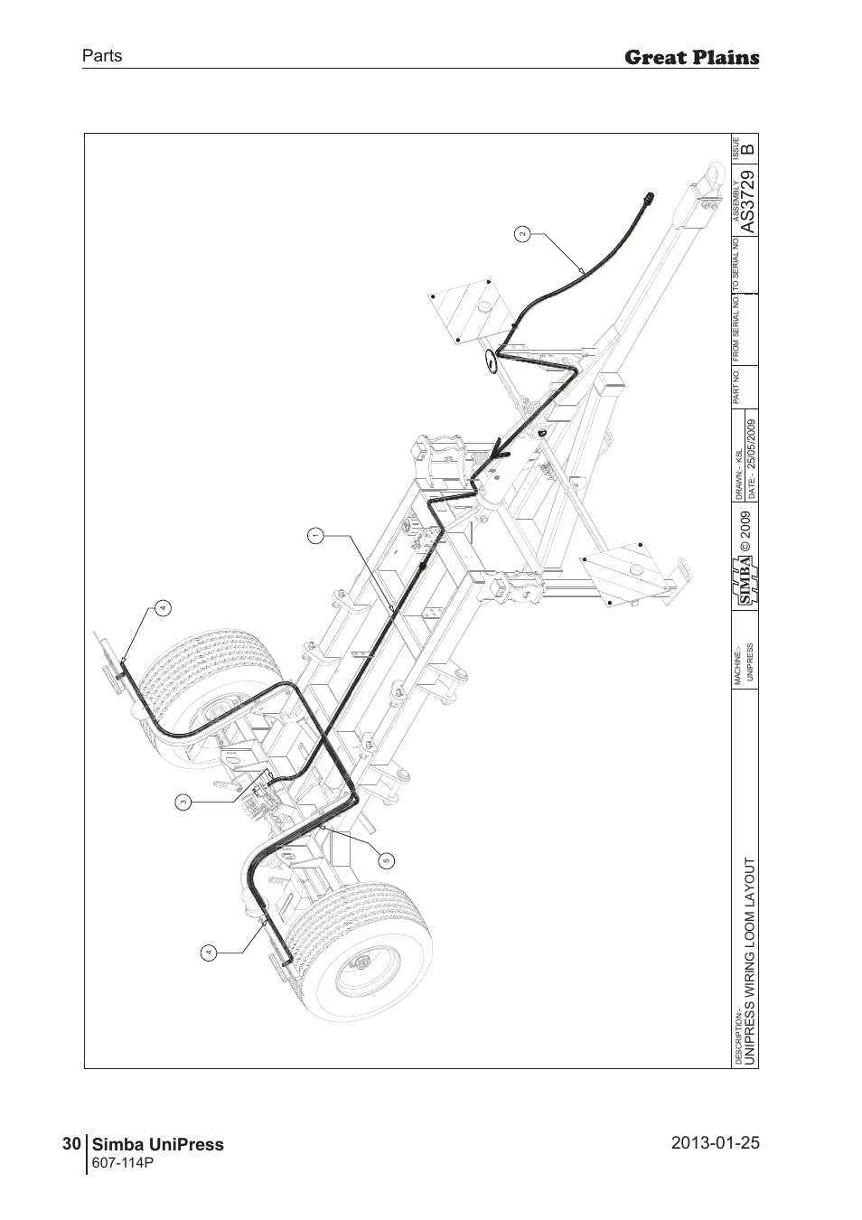 Unipress, 64 7. parts and assembly, Bas 37 29 | Parts 30 simba unipress, Operating instructions, 114p | Great Plains Simba UniPress Parts Manual User Manual | Page 30 / 166