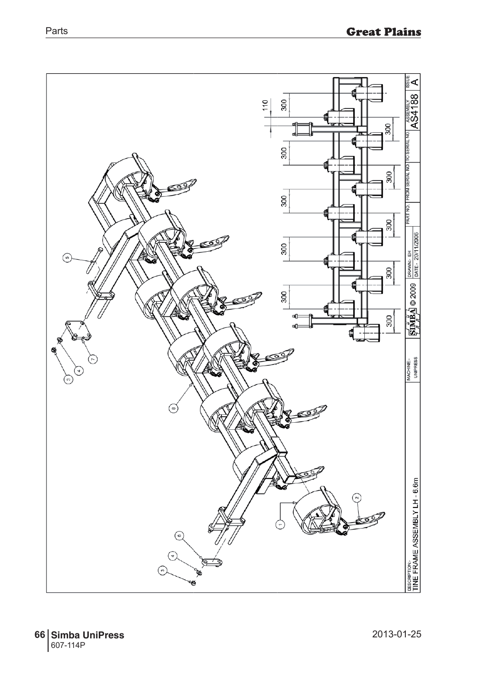Great Plains Simba UniPress Parts Manual User Manual | Page 66 / 166