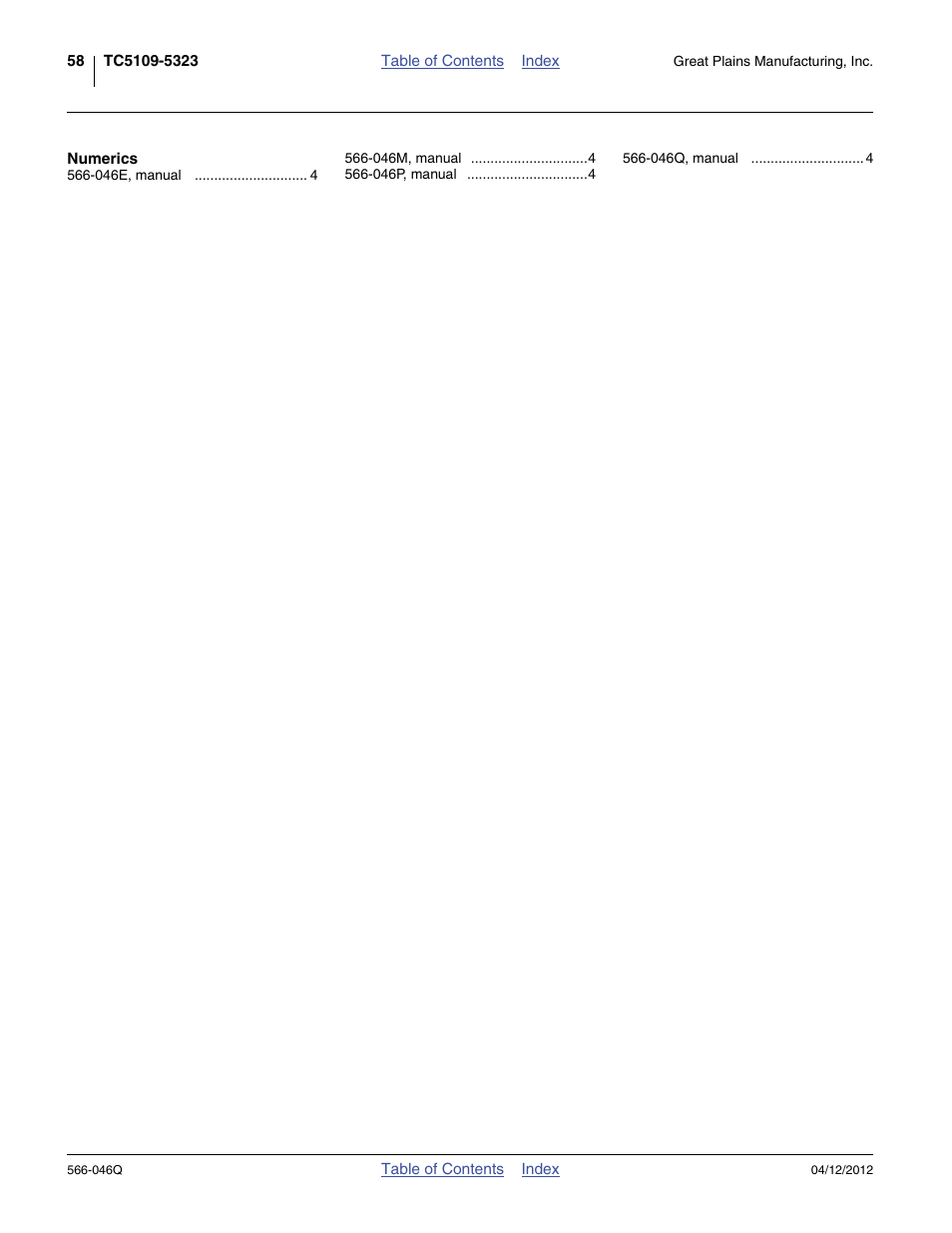 Great Plains TC5319 Predelivery Manual User Manual | Page 62 / 64