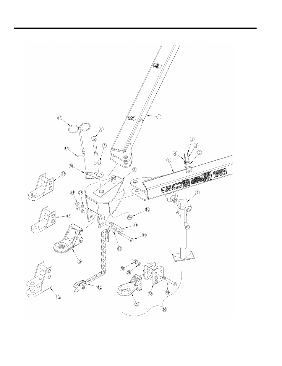 Tongue, Hitch to frame, Selected models | Table of contents part number index hitch to frame | Great Plains 3S-4010HDF Parts Manual User Manual | Page 6 / 154