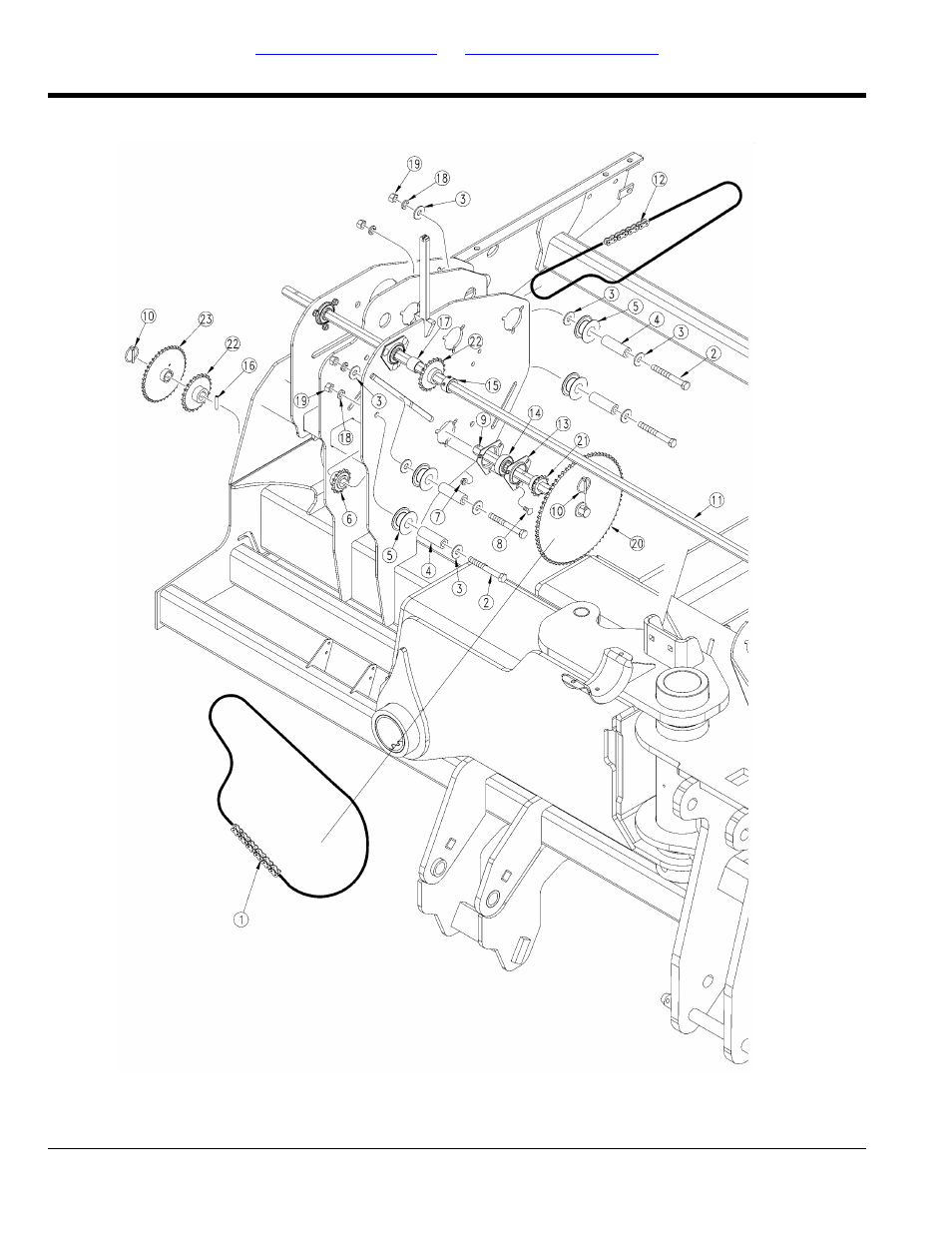 Center section seeds drive | Great Plains 3S-4010HDF Parts Manual User Manual | Page 78 / 154