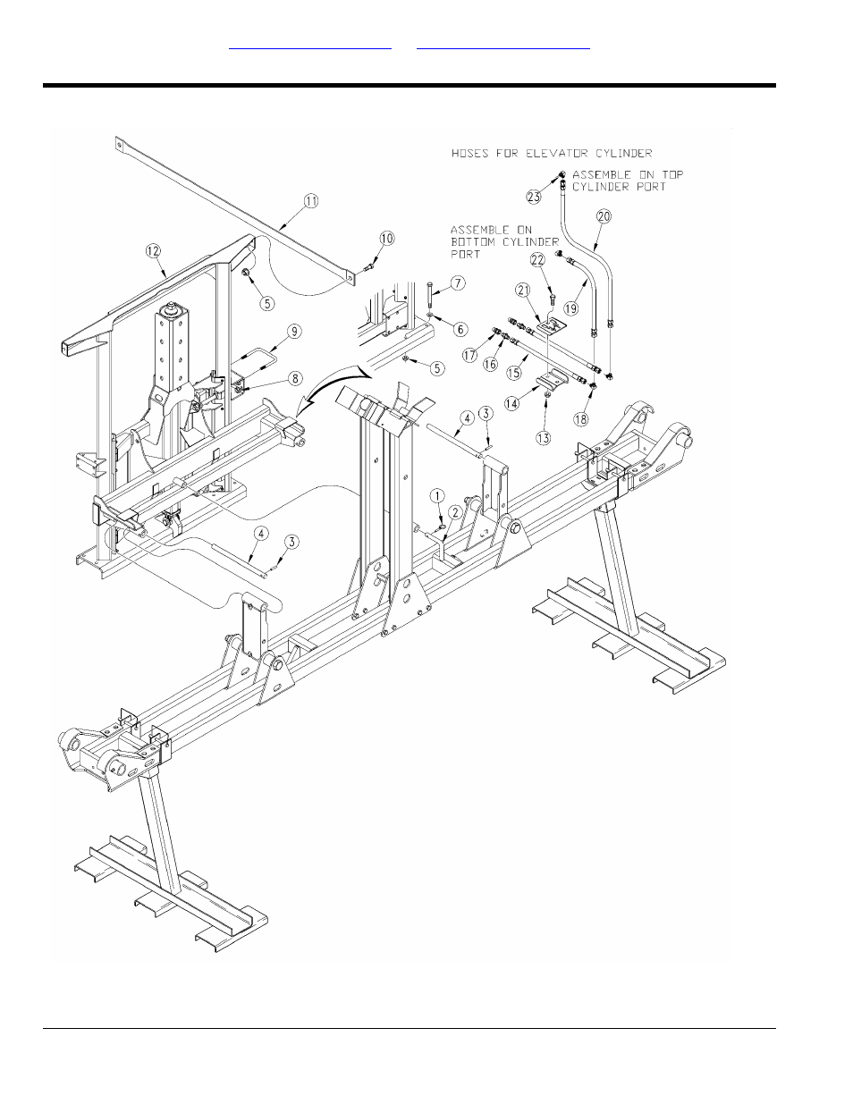 3p300 elevator mount assembly (s/n 4300-) | Great Plains CF600 Parts Manual User Manual | Page 28 / 74