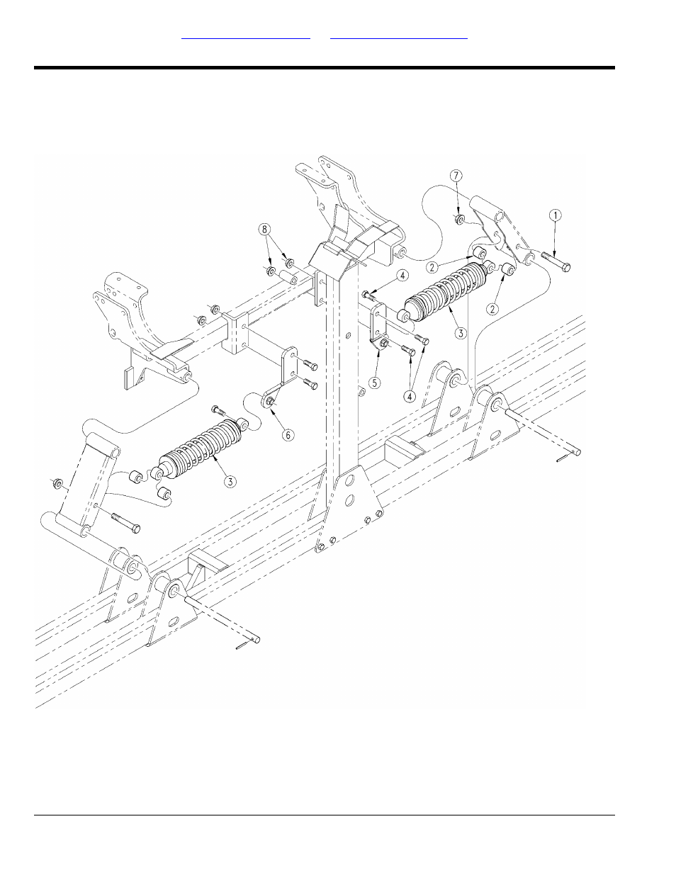 Swing arm shock assembly (s/n 4300-) | Great Plains CF600 Parts Manual User Manual | Page 40 / 74