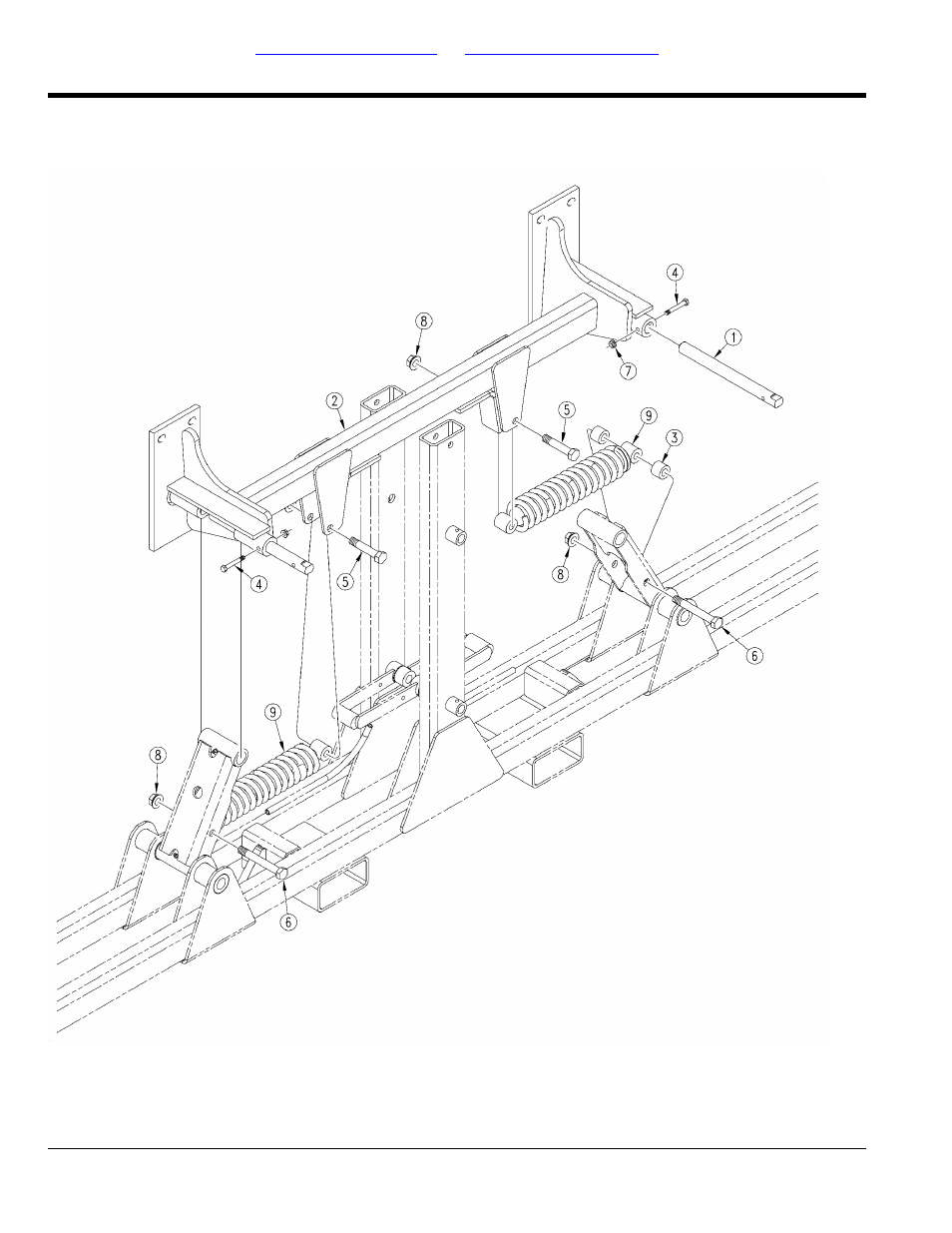 Swing arm shock assembly (s/n 4301+/ii1000+) | Great Plains CF600 Parts Manual User Manual | Page 42 / 74