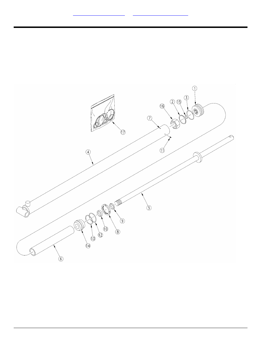 Elevator hydraulic cylinder (810-388c) (s/n, 4301+/ii1000+) | Great Plains CF600 Parts Manual User Manual | Page 60 / 74