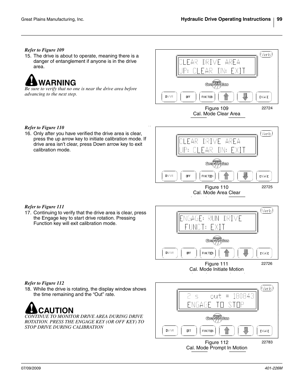 Warning, Caution | Great Plains YP1625 Operator Manual User Manual | Page 103 / 134