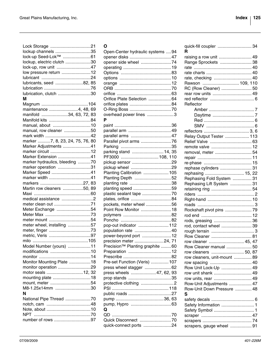 Great Plains YP1625 Operator Manual User Manual | Page 129 / 134