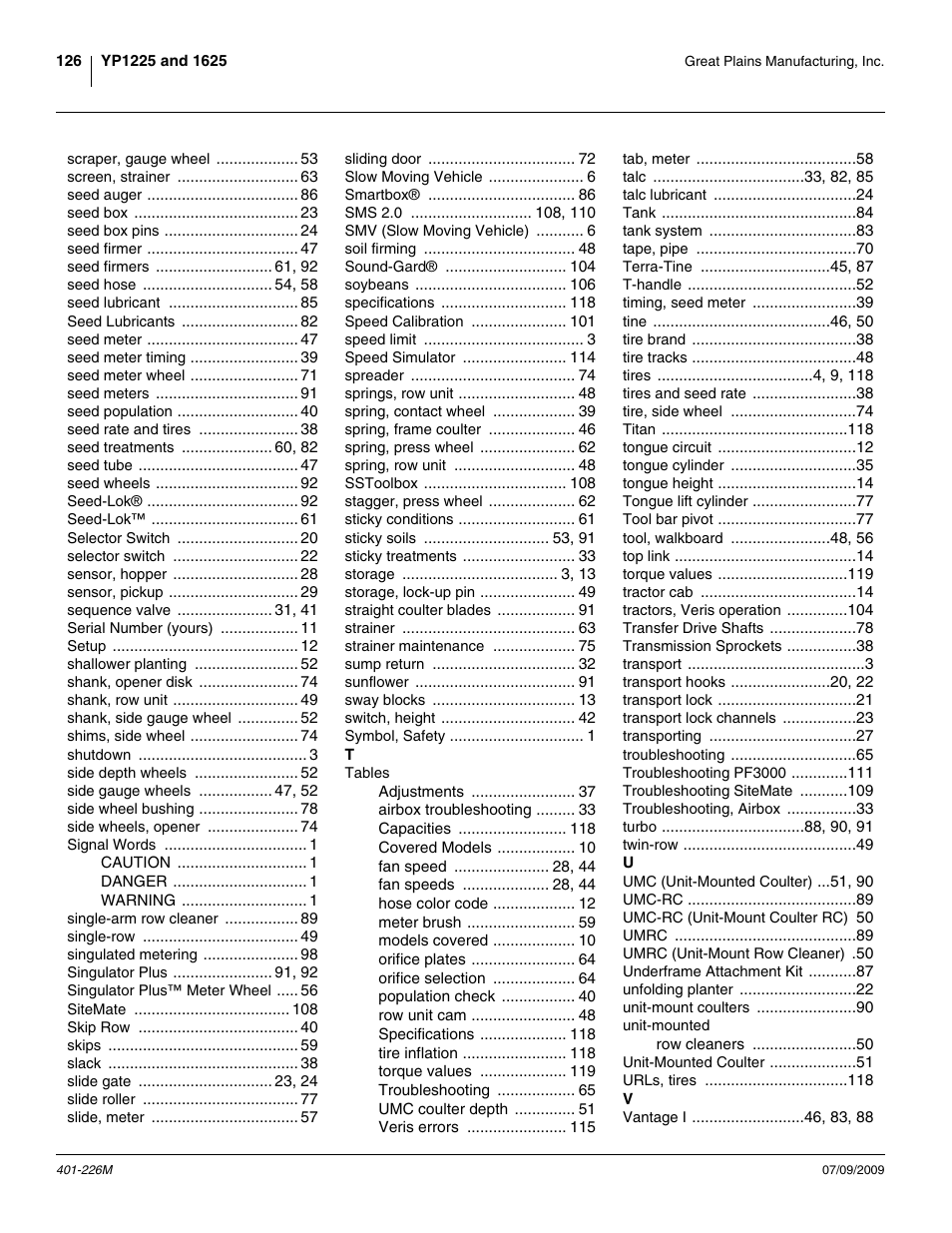 Great Plains YP1625 Operator Manual User Manual | Page 130 / 134