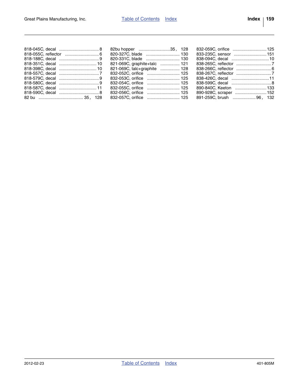 Great Plains YP4425A Operator Manual User Manual | Page 163 / 166