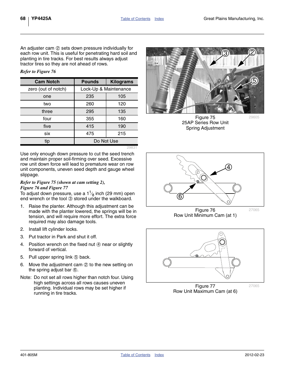 Great Plains YP4425A Operator Manual User Manual | Page 72 / 166