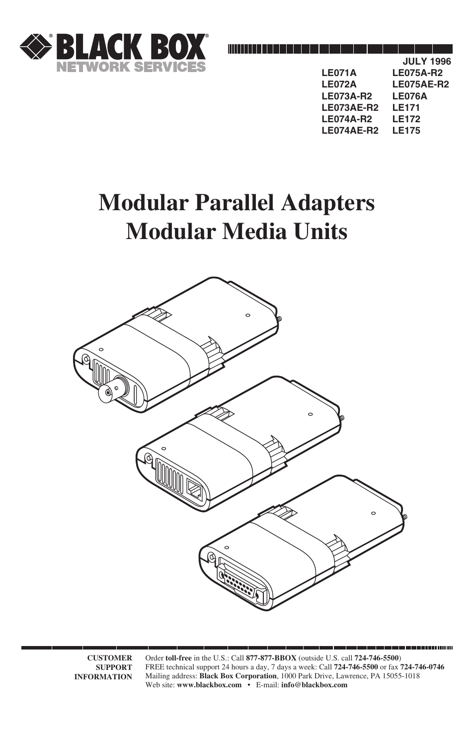 Black Box LE073AE-R2 User Manual | 26 pages