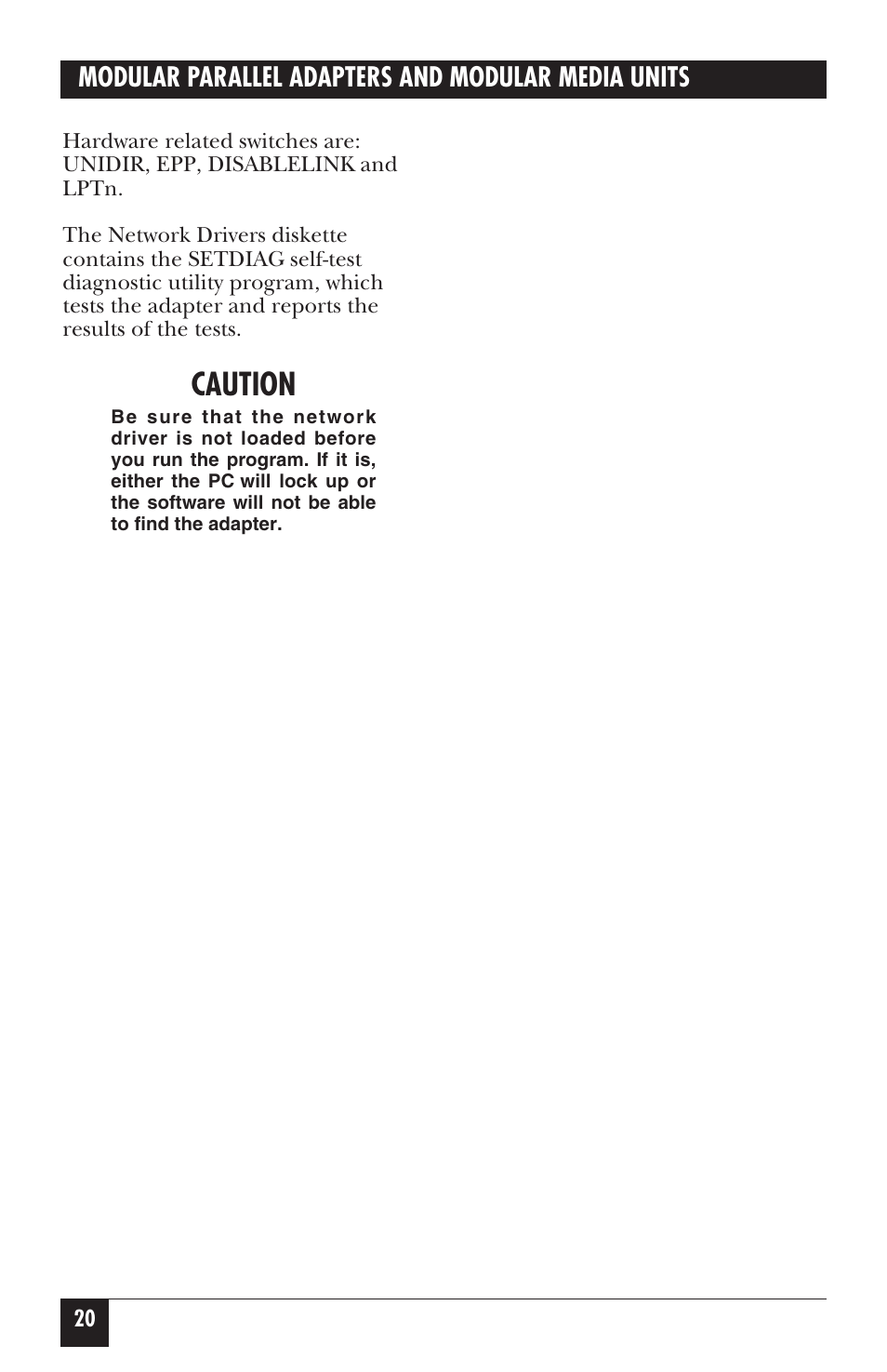 Caution | Black Box LE073AE-R2 User Manual | Page 21 / 26