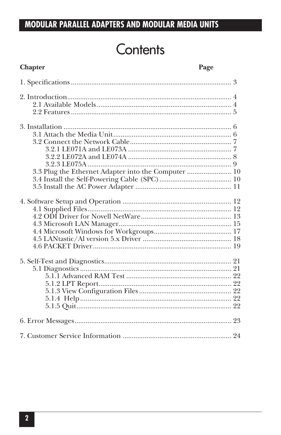 Black Box LE073AE-R2 User Manual | Page 3 / 26