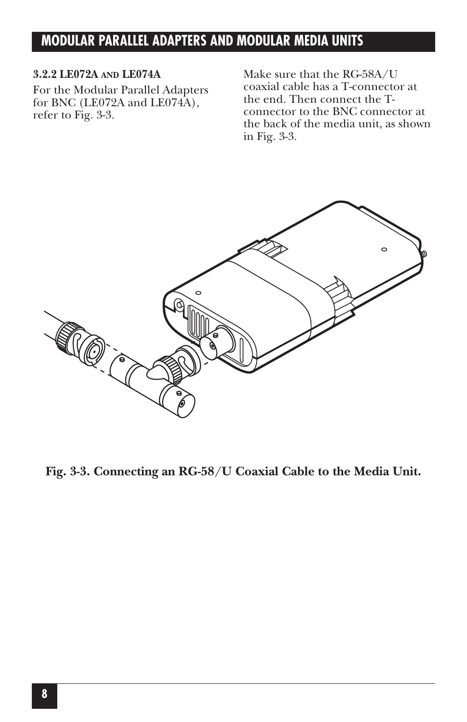 Modular parallel adapters and modular media units | Black Box LE073AE-R2 User Manual | Page 9 / 26