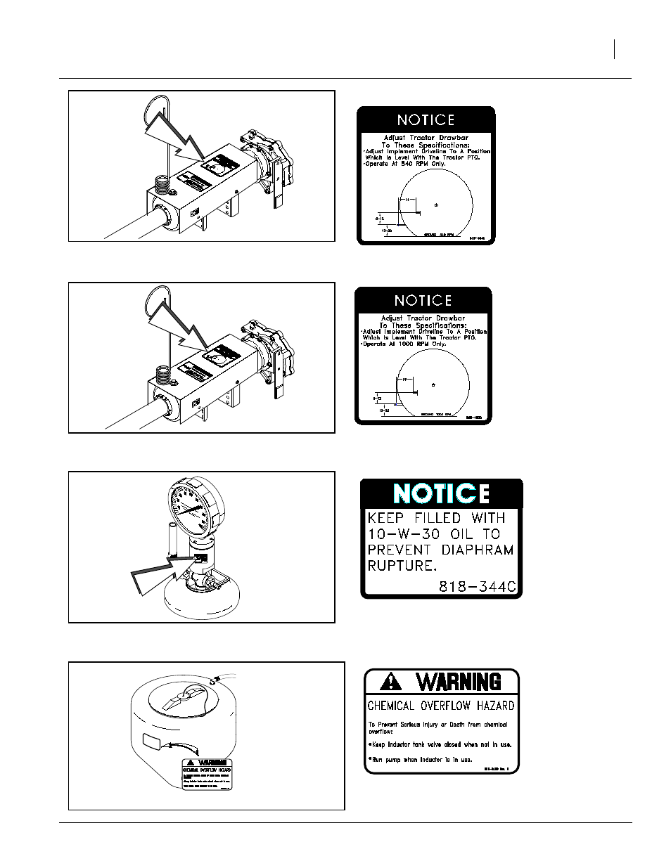 464c, 344c, 465c | 303c | Great Plains TA520S Operator Manual User Manual | Page 13 / 66