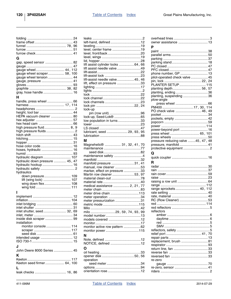 Great Plains 3P4025AH Operator Manual User Manual | Page 128 / 132