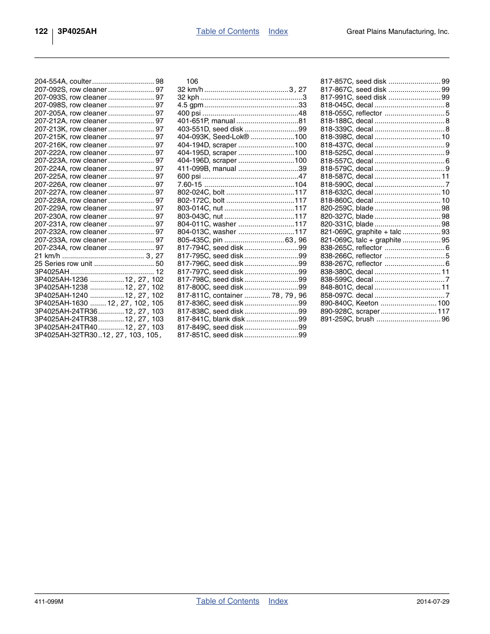 Great Plains 3P4025AH Operator Manual User Manual | Page 130 / 132