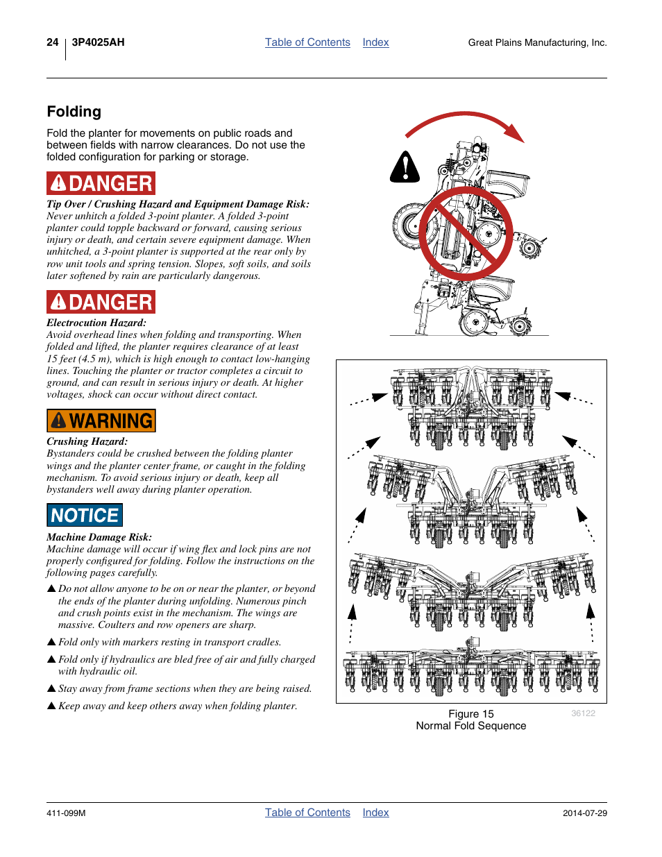 Folding | Great Plains 3P4025AH Operator Manual User Manual | Page 28 / 132