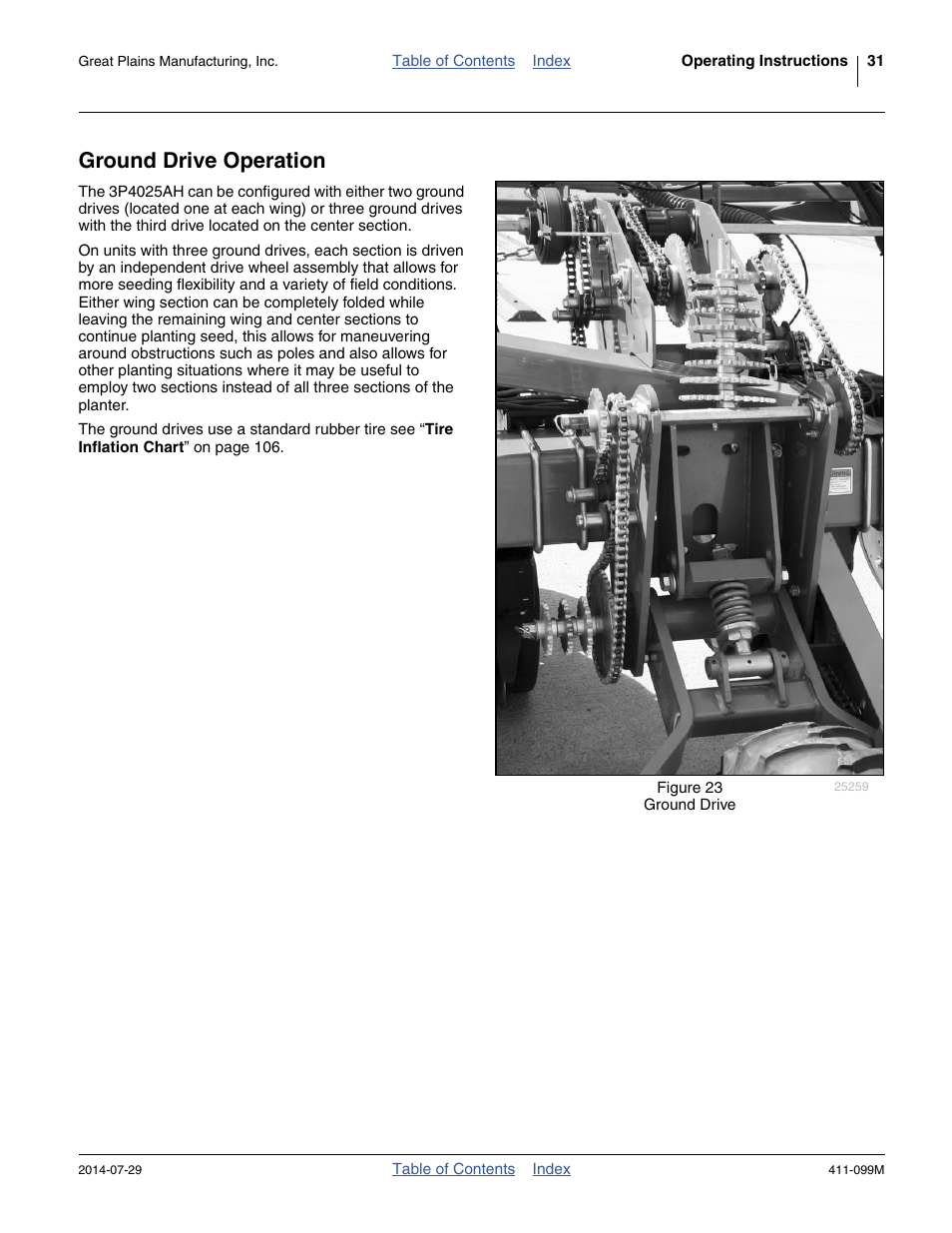 Ground drive operation | Great Plains 3P4025AH Operator Manual User Manual | Page 35 / 132