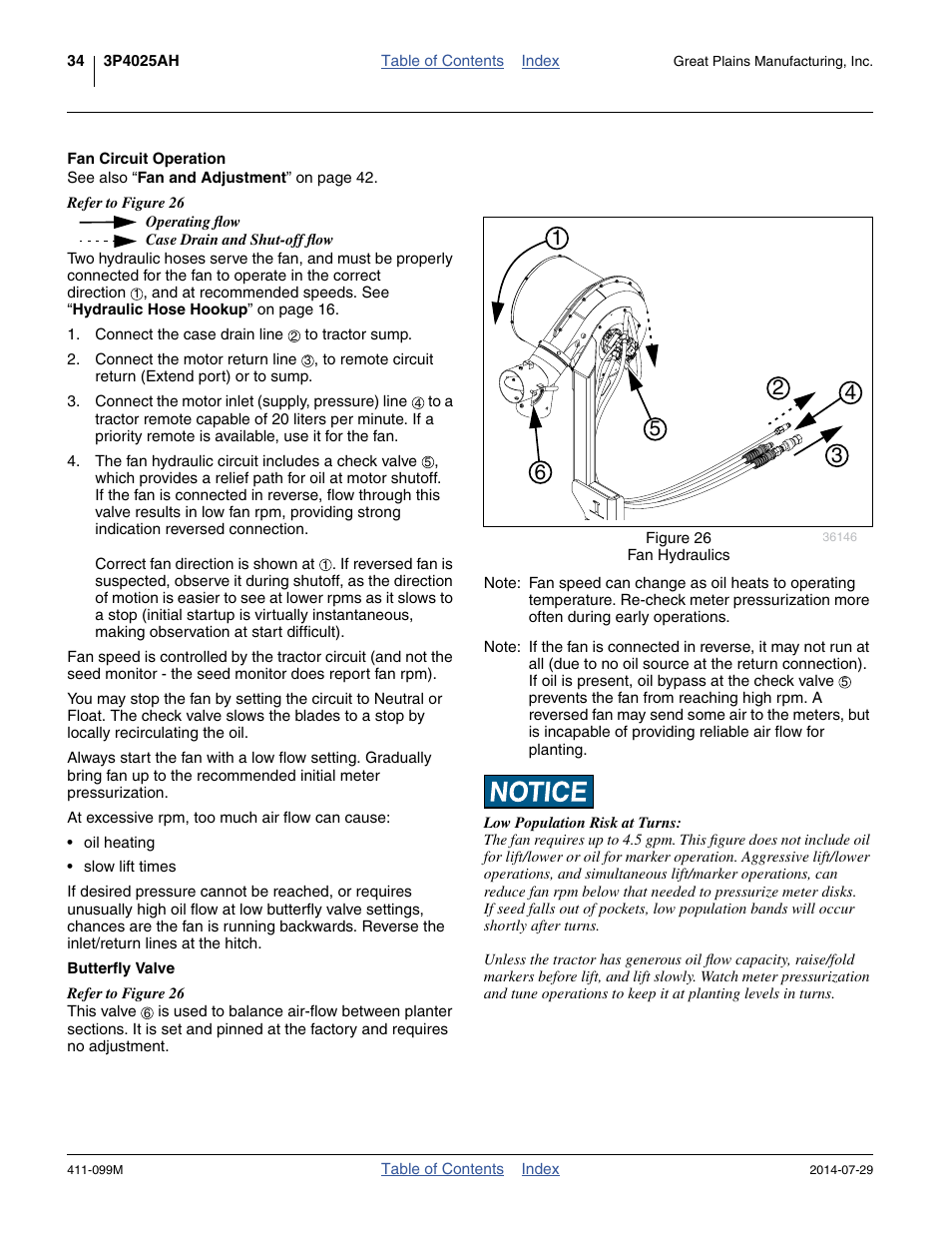 Fan circuit operation, Butterfly valve, Fan circuit operation butterfly valve | Great Plains 3P4025AH Operator Manual User Manual | Page 38 / 132