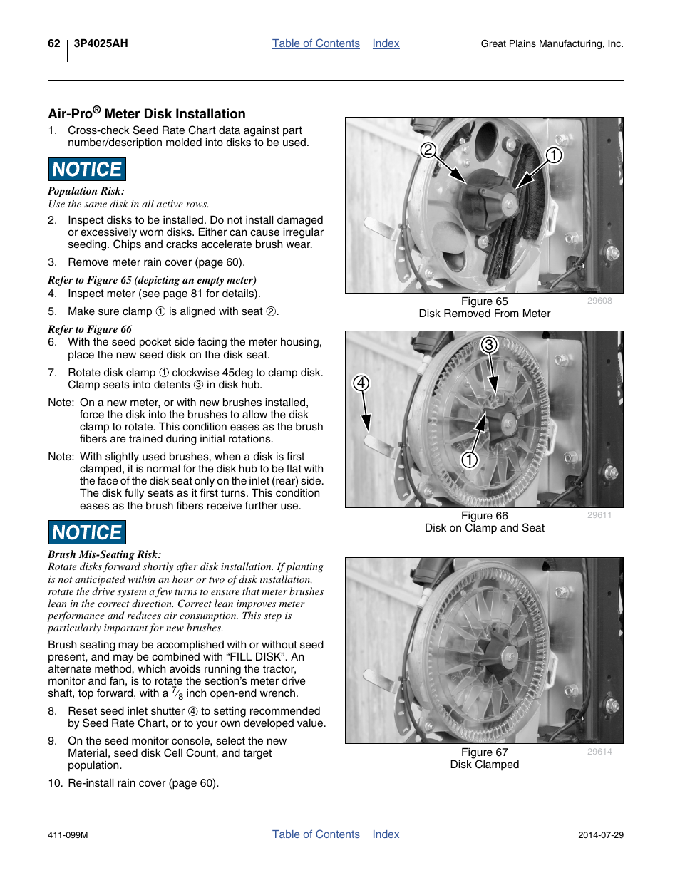 Air-pro® meter disk installation, Air-pro, See “ air-pro | Great Plains 3P4025AH Operator Manual User Manual | Page 66 / 132